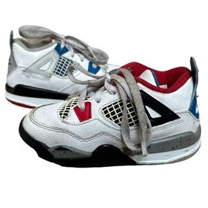 Nike Air Jordan 4 Retro PS What The 4 Red Blue Black White BQ7679-146 Size 9C